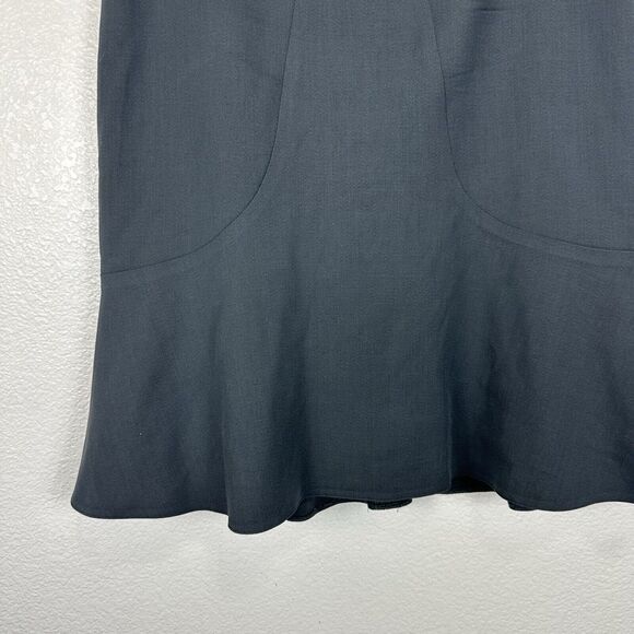 Jigsaw Skirt Women Size 12 Charcoal Gray Trumpet Wool Blend Career Officewear - Picture 4 of 12